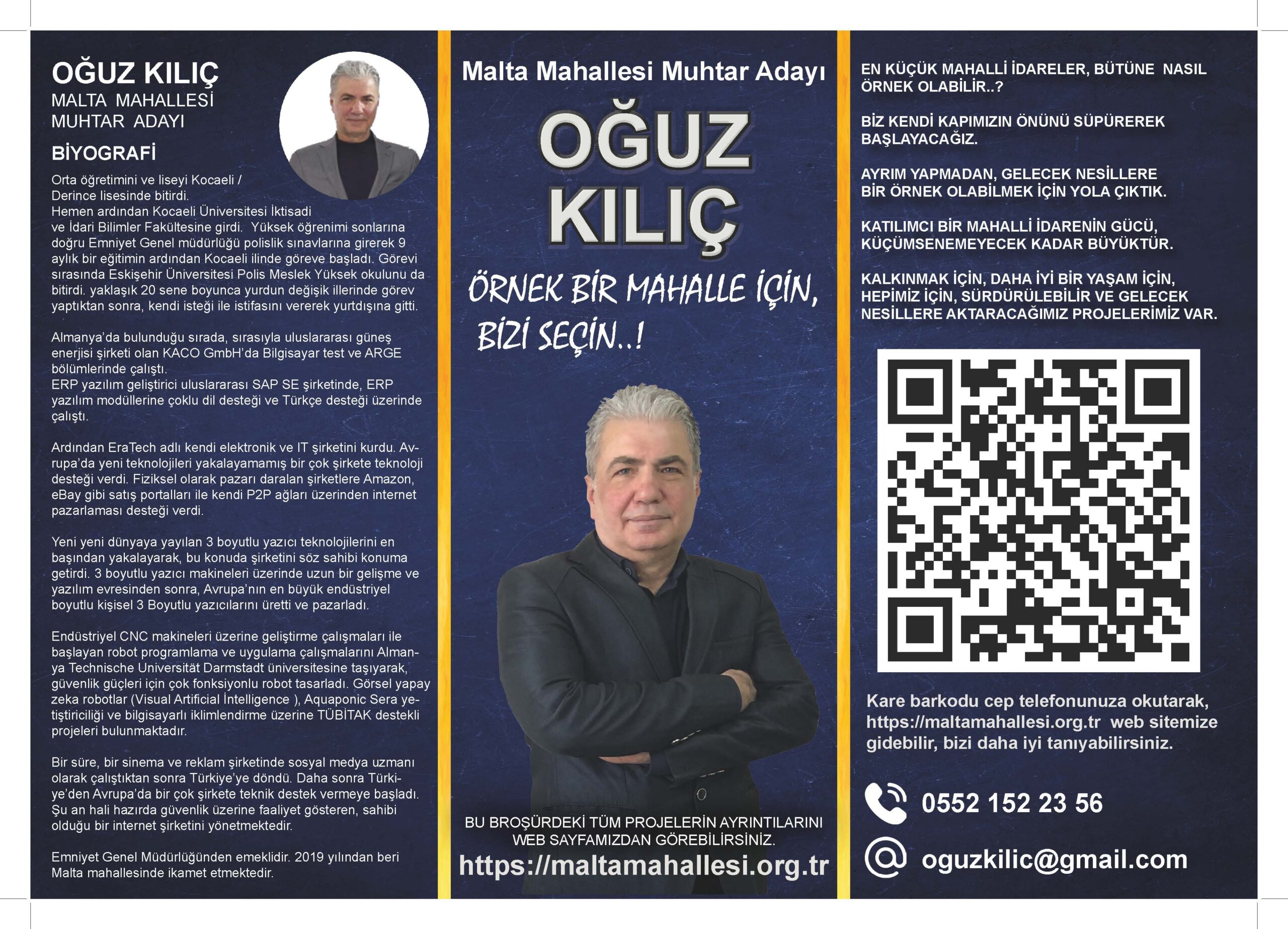 Malta Mahallesi Muhtar adayı Oğuz KIlıç